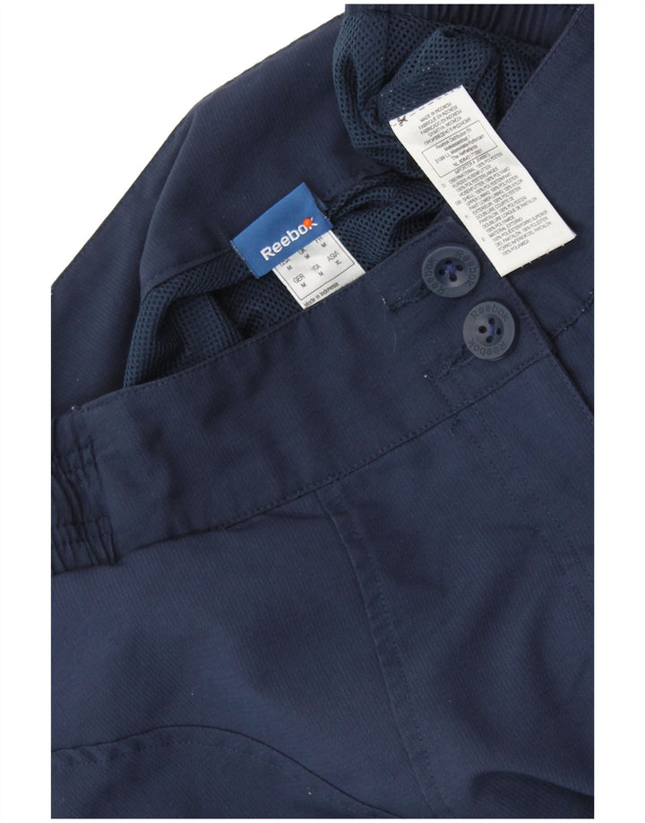 Calça casual masculina REEBOK reta média W32 L28 poliéster azul marinho