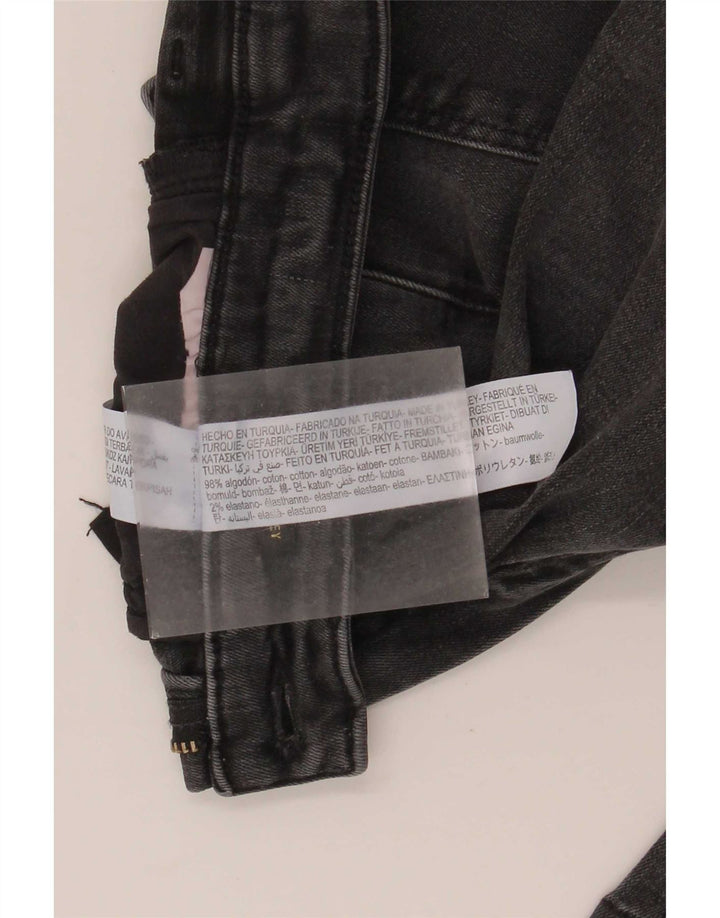 Calça jeans feminina Massimo Dutti EU 34 2XS W24 L24 cinza algodão
