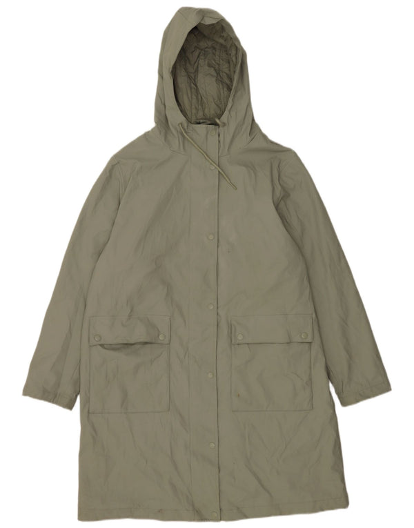 Capa de chuva feminina Marks & Spencer com capuz grande UK 18 XL verde
