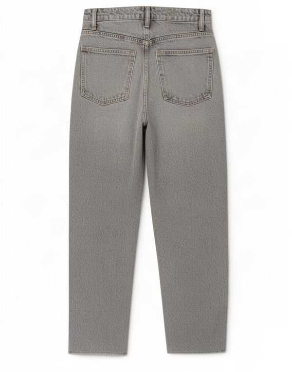 Zara Calça Capri Feminina EU 36 XS W26 L22 Cinza Algodão