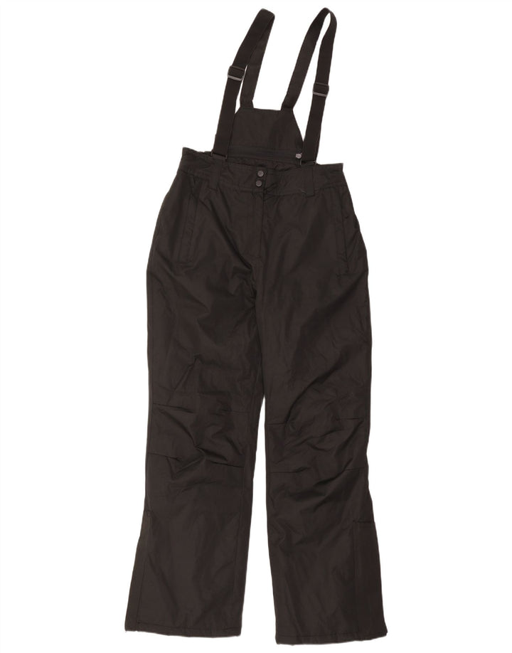 Mountain Warehouse Calça feminina de esqui Dungarees UK 10 pequena preta
