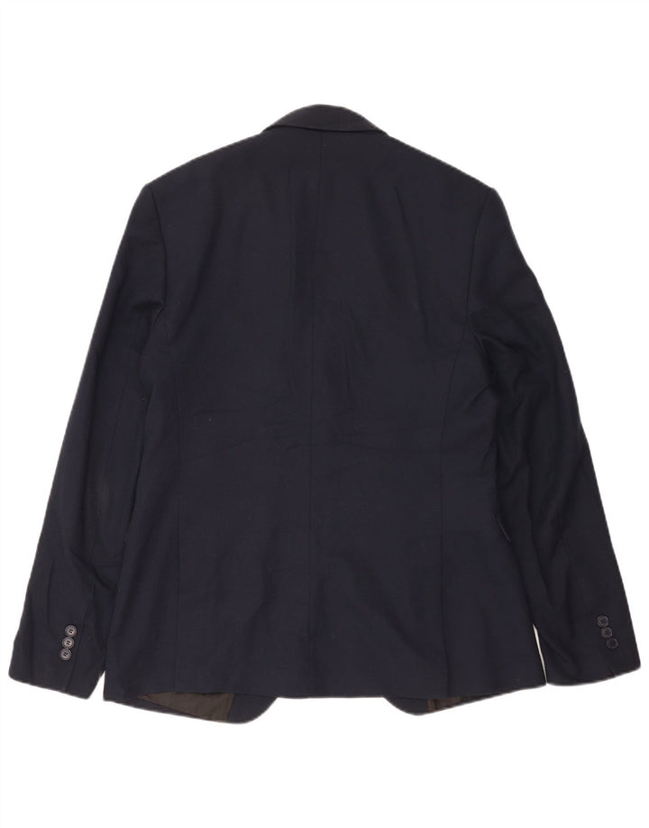 Jaqueta blazer masculina Zara com 1 botão EU 50 médio azul marinho