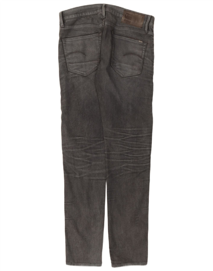G-Star Masculino 3301 Slim Jeans W31 L34 Algodão Cinza