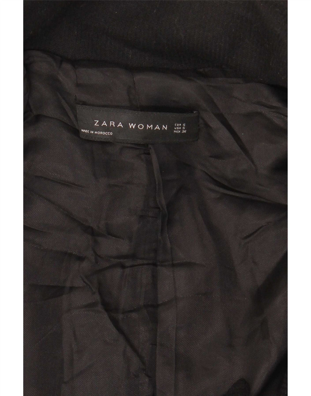 Sobretudo feminino Zara UK 10 pequeno preto
