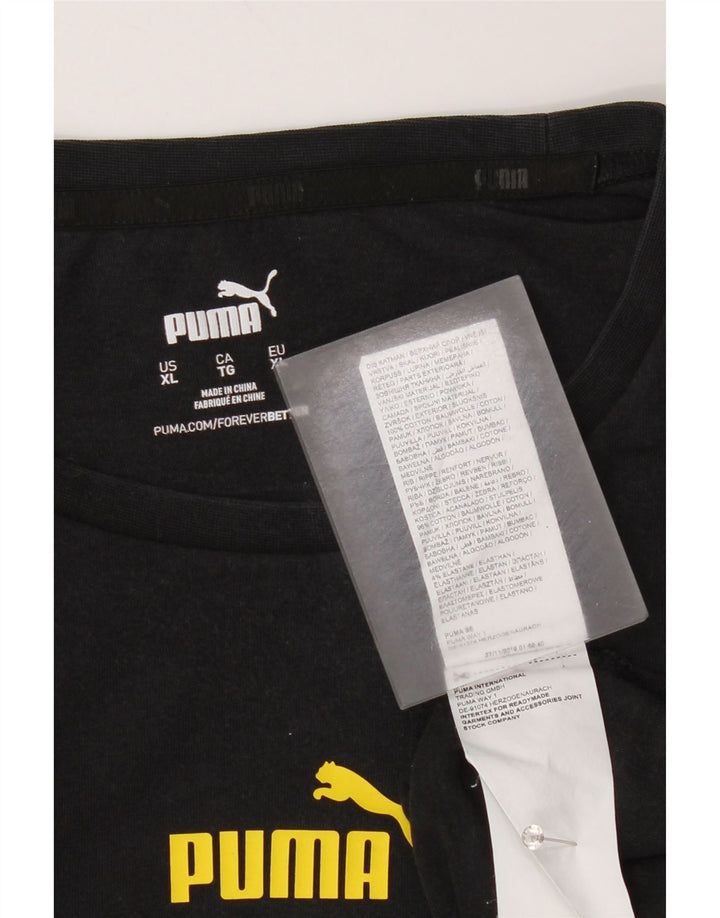 Camiseta masculina Puma BVB Dortmund Graphic Top XL algodão preto