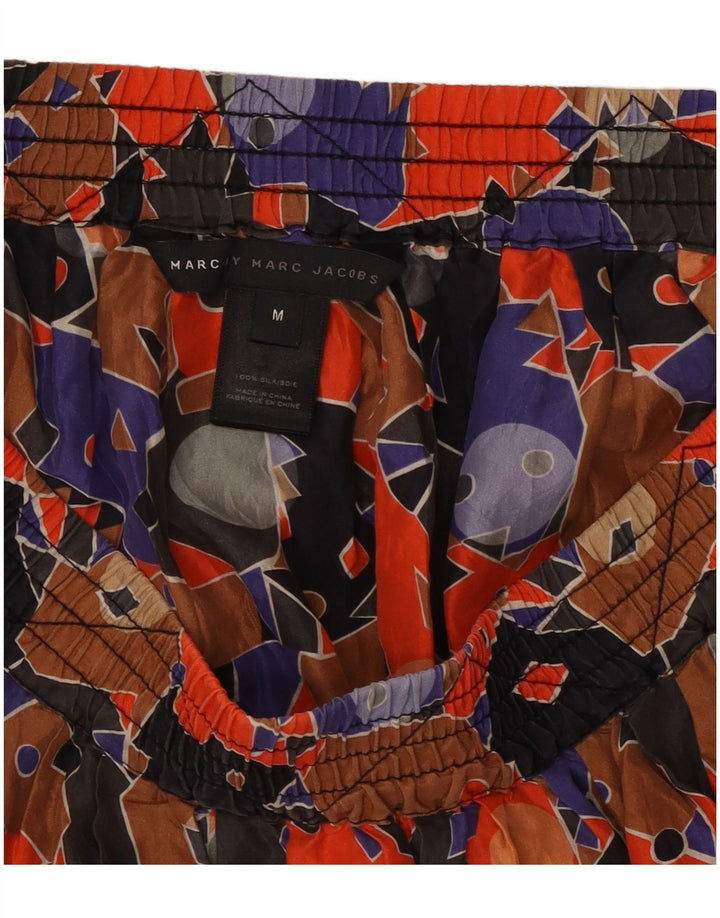 Minissaia feminina Marc Jacobs com padrão abstrato médio W28 cor multicolorida