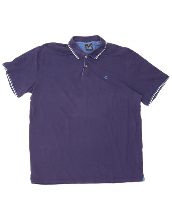 Camisa polo masculina CHAMPION 4XL algodão azul marinho