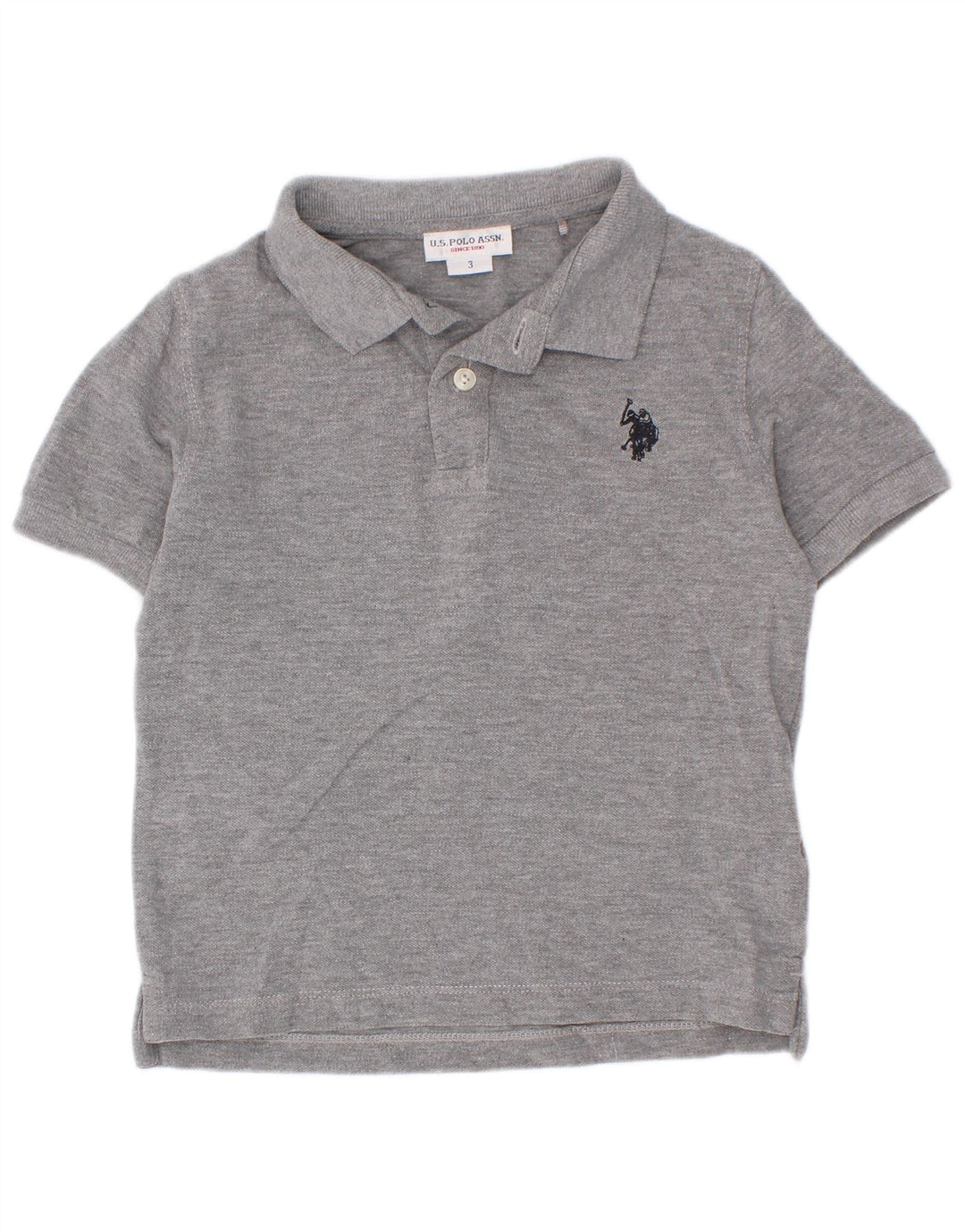 US Polo Assn. Camisa Menino 2-3 Anos Cinza Algodão