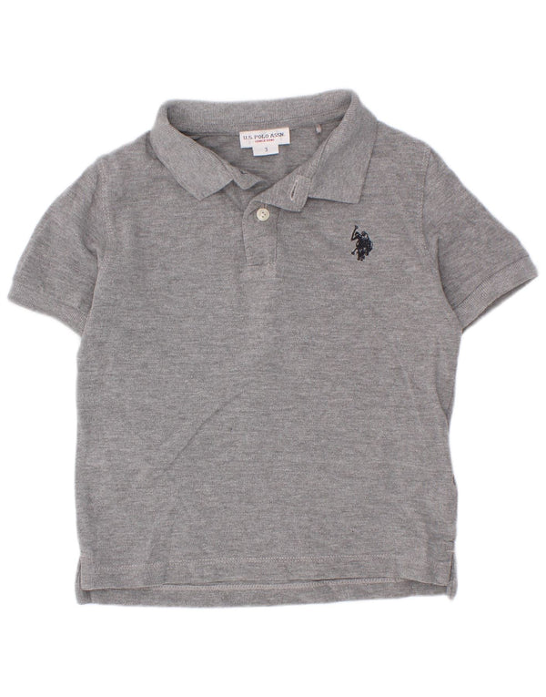US Polo Assn. Camisa Menino 2-3 Anos Cinza Algodão