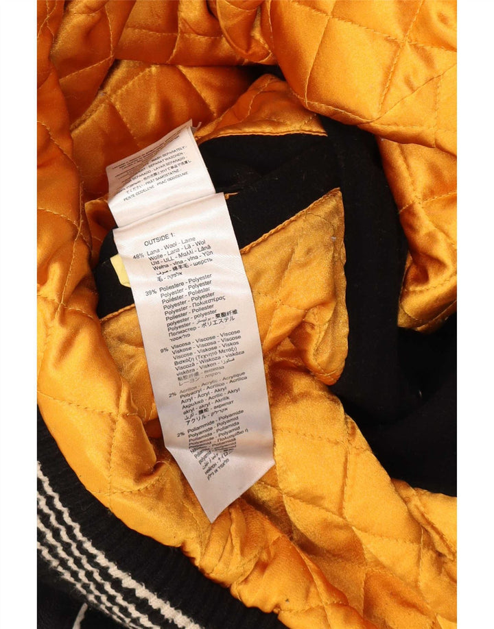 Jaqueta masculina Franklin Marshall Graphic Varsity Reino Unido 36 pequeno bloco colorido preto