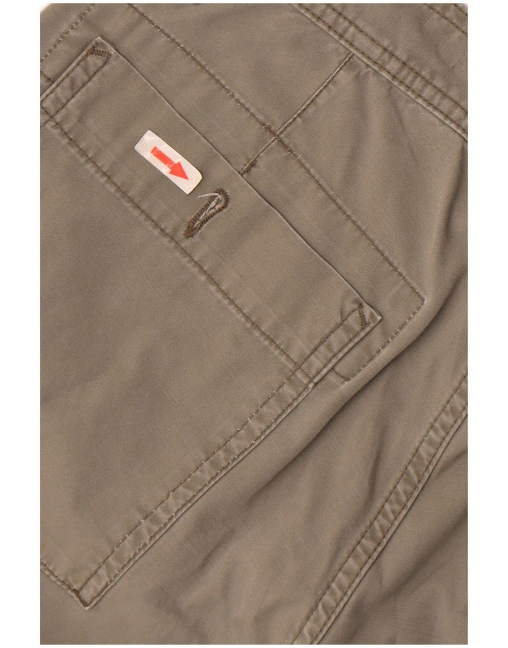 Bermuda cargo masculina Pierre Cardin W33 algodão cinza médio