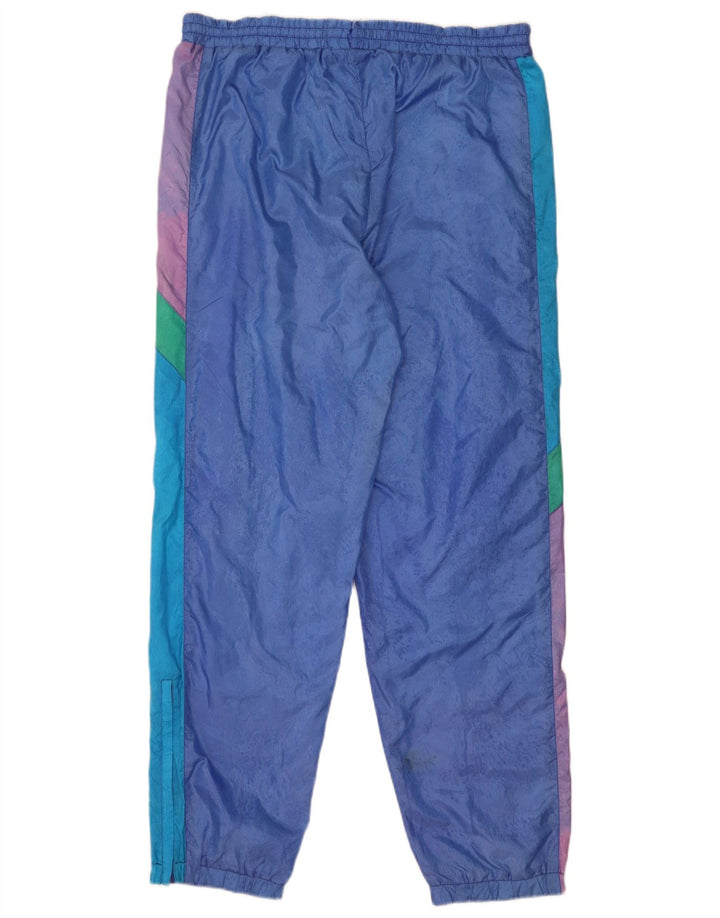 Calça de treino masculina Flash Joggers grande azul colorblock nylon
