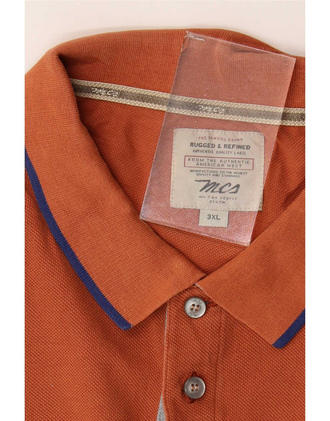 Camisa polo masculina Marlboro Classics 3XL listrada marrom