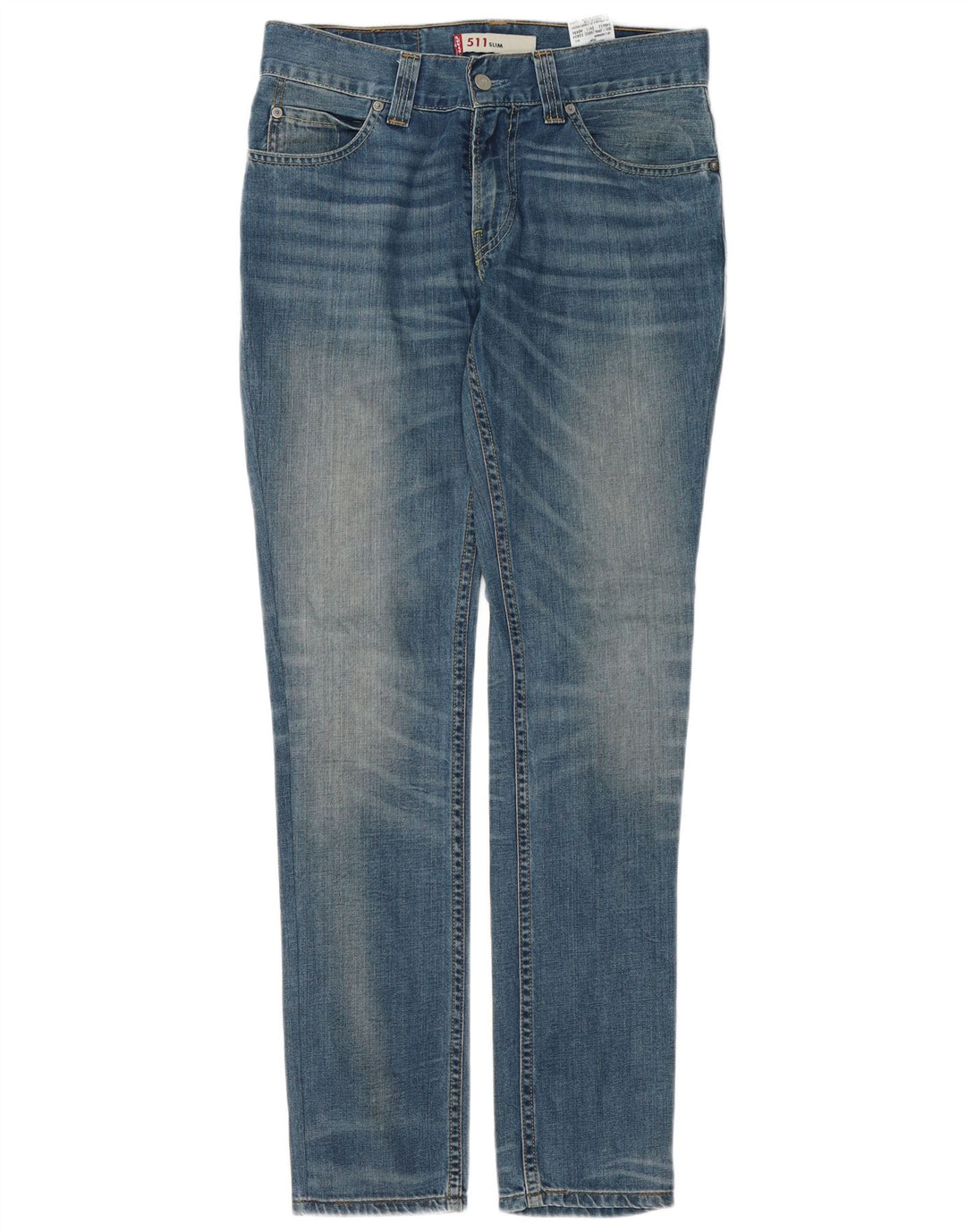 Calça jeans feminina Levi's 511 Slim W32 L34 azul algodão