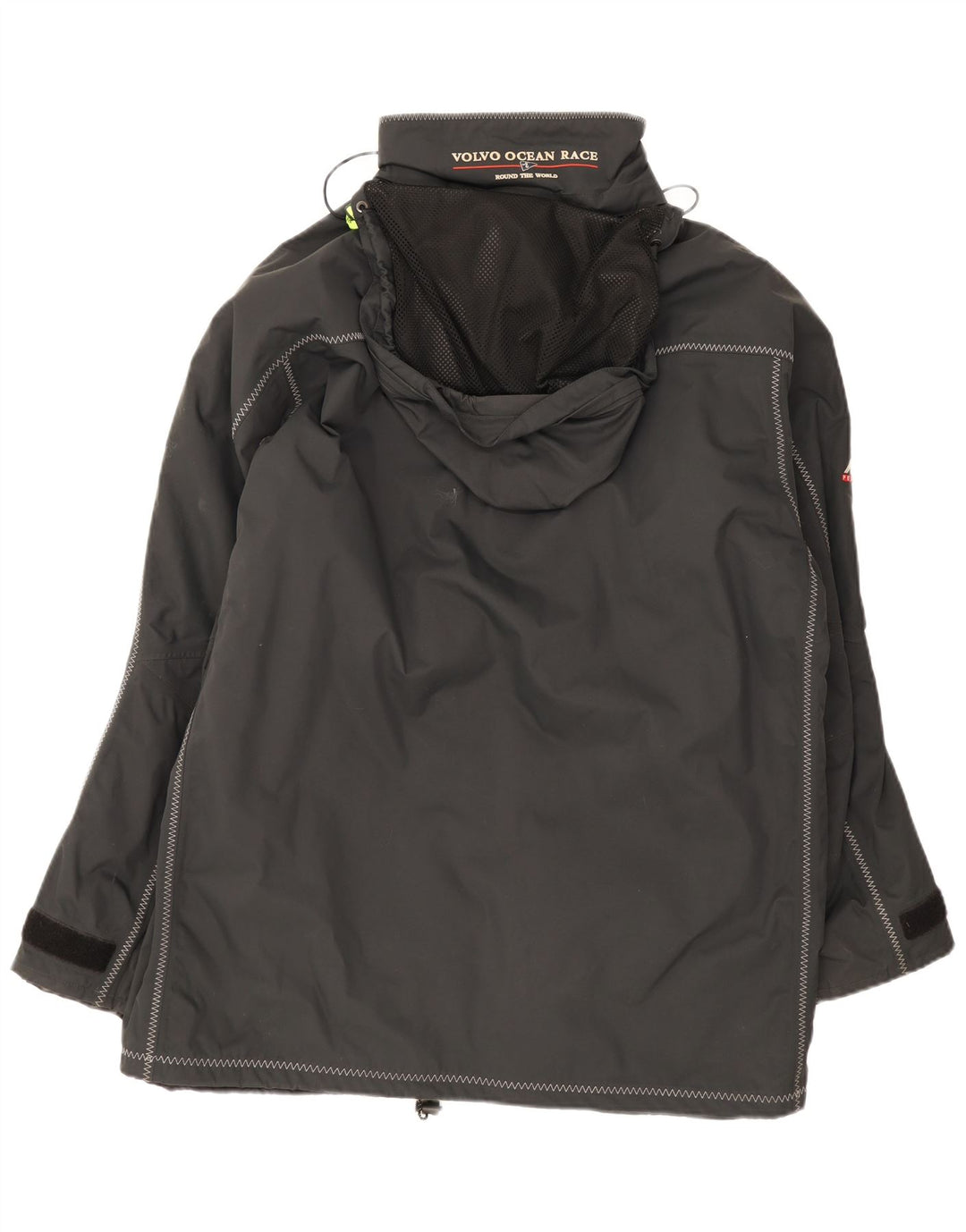 Jaqueta corta-vento masculina Musto com capuz Reino Unido 40 grande nylon preto