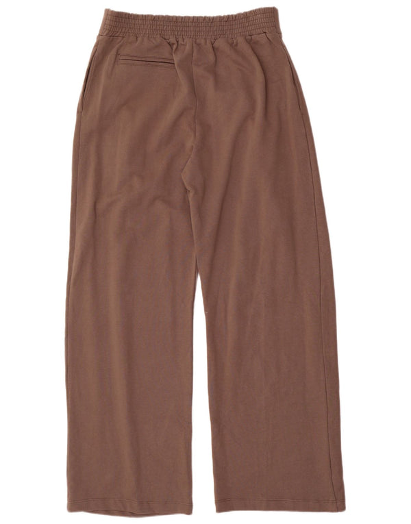 Calça de treino feminina Zara UK 16 grande algodão marrom