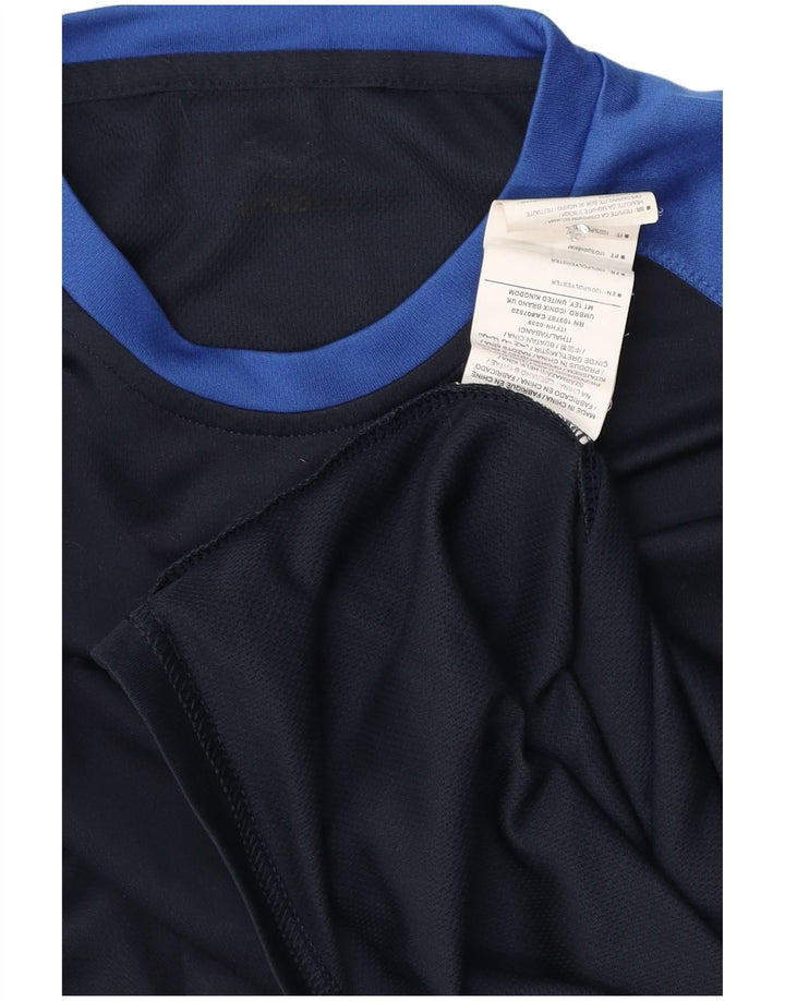 Umbro Camiseta Masculina Top Pequeno Poliéster Colourblock Azul Marinho