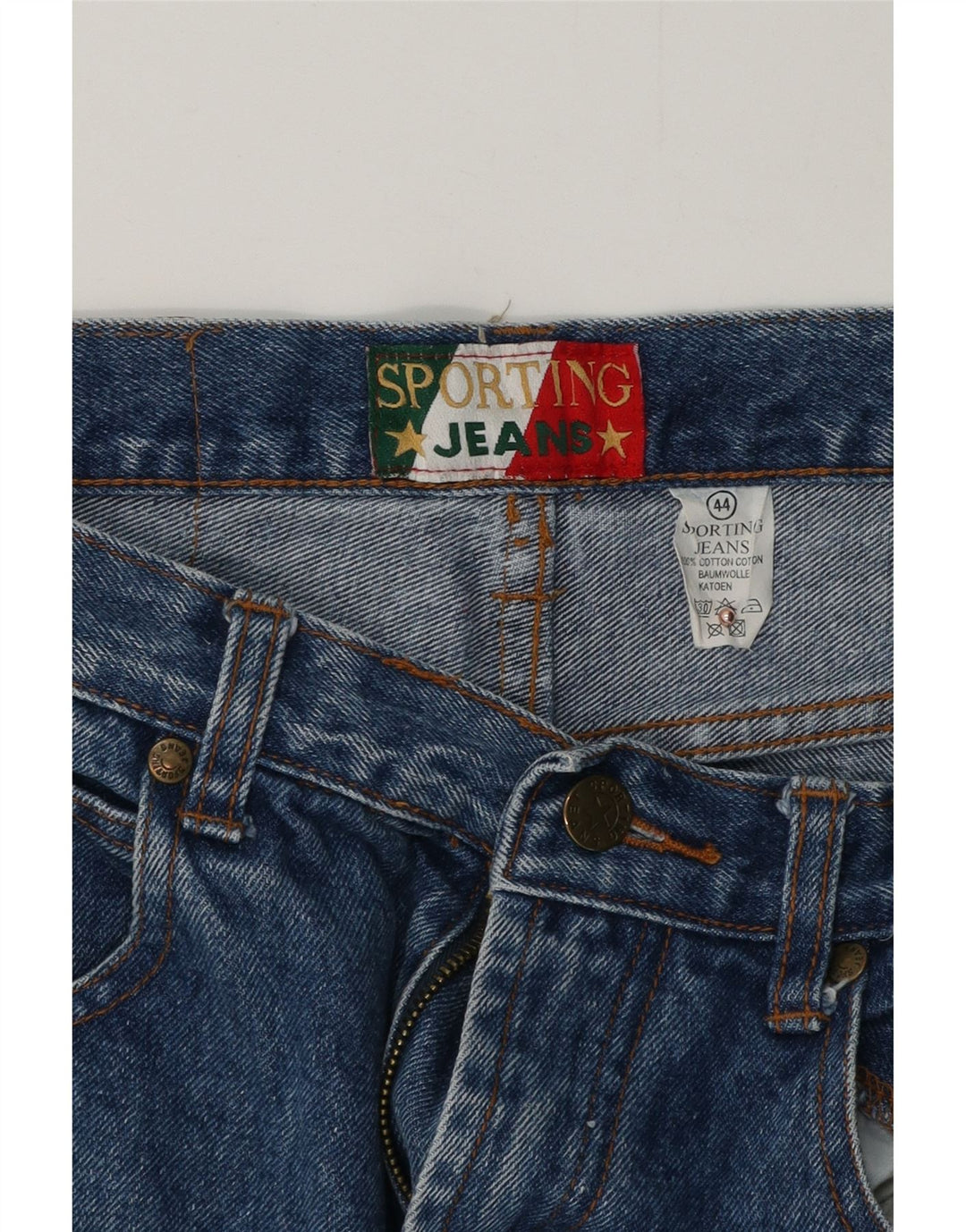 Calça Jeans Cônica Feminina Sporting IT 44 Médio W30 L27 Azul Algodão