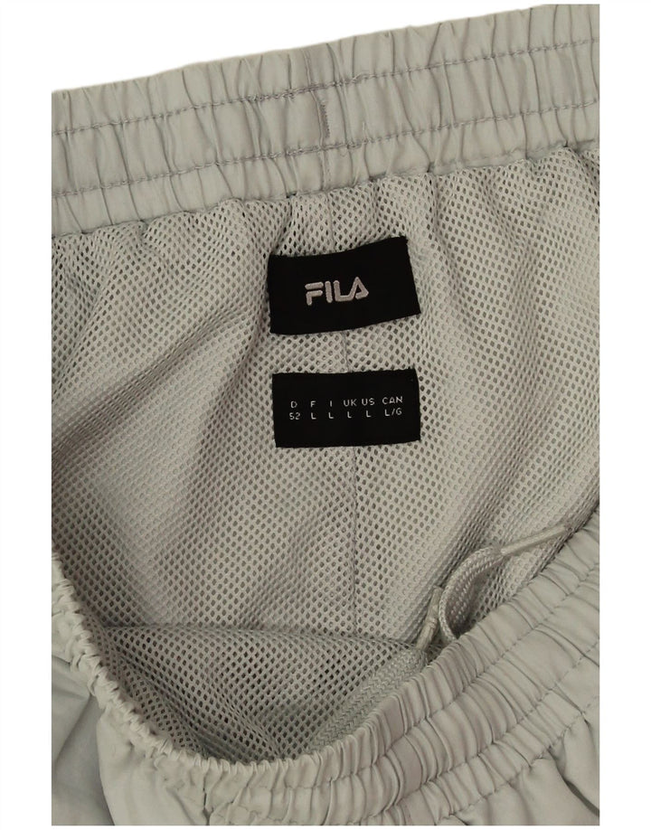 Calça de treino masculina Fila Graphic joggers grande poliéster verde