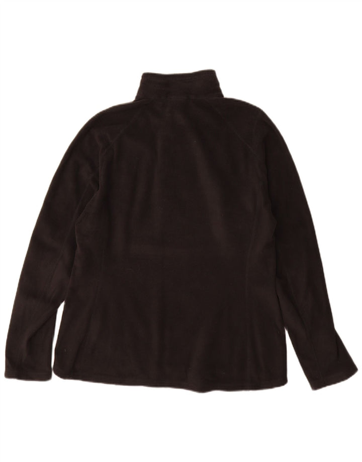 Jumper de lã feminino com gola e zíper THE NORTH FACE Reino Unido 14 poliéster preto médio