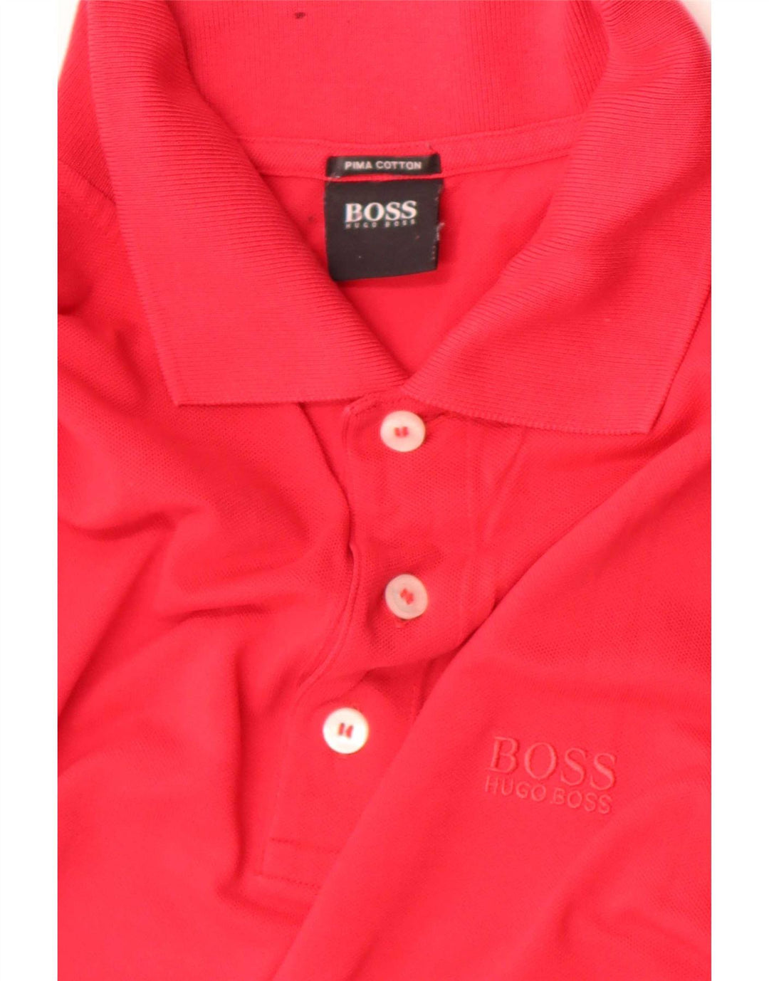 Camisa pólo masculina Hugo Boss grande vermelha
