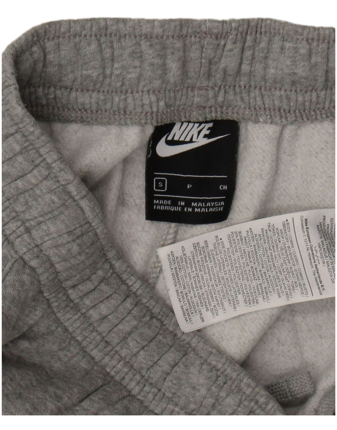 NIKE Mens Sport Shorts Pequeno Algodão Cinza
