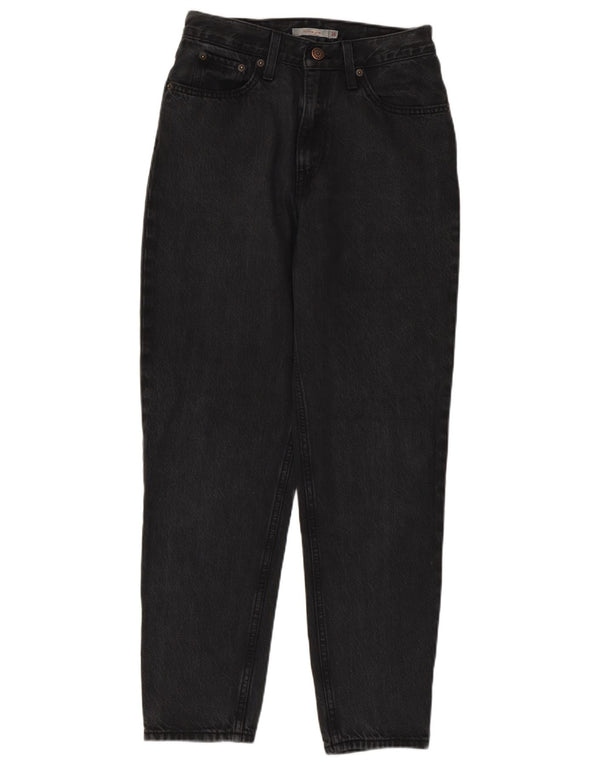 Jeans feminino Levi's Mom Tapered W26 L28 cinza algodão anos 80