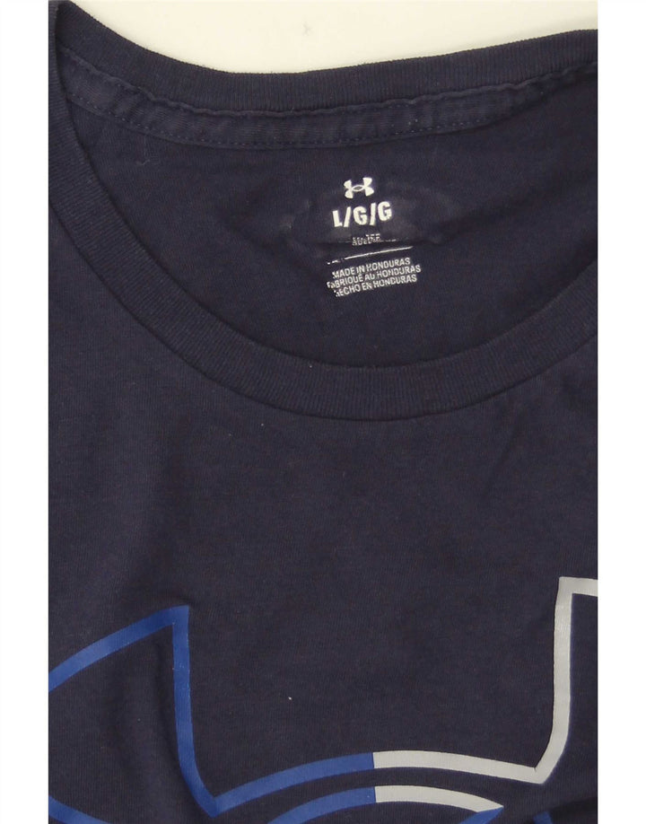 Camiseta gráfica masculina Under Armour grande azul marinho