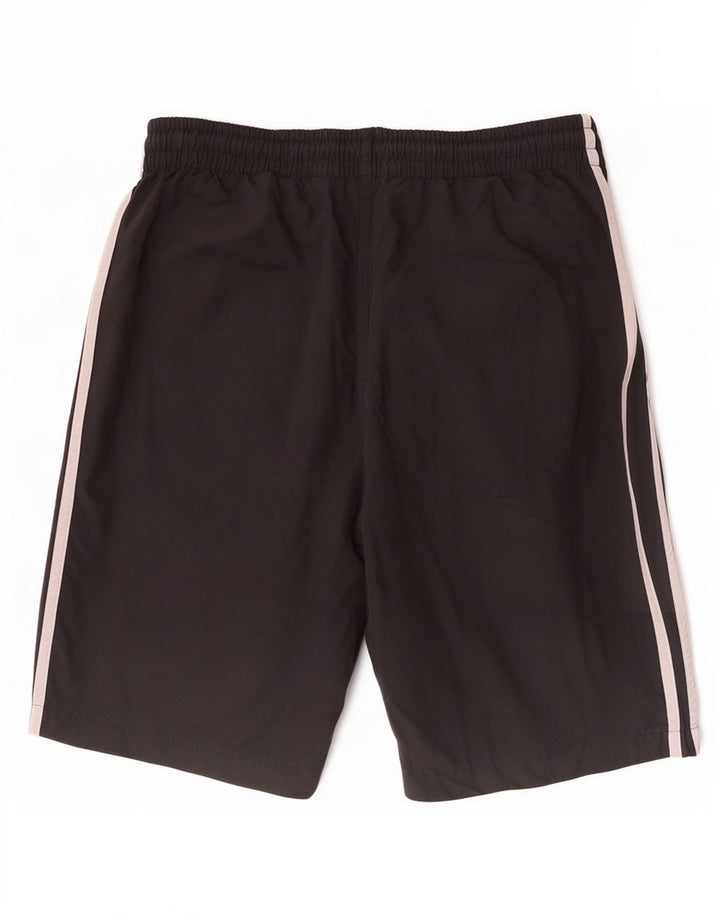 Shorts esportivos masculinos Adidas grande nylon preto