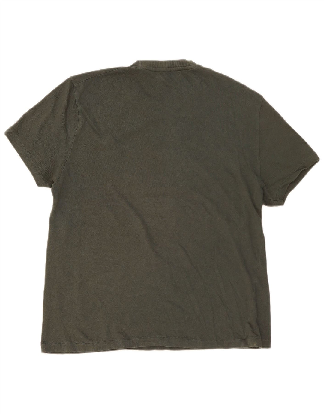 Camiseta masculina Zara Top grande cáqui