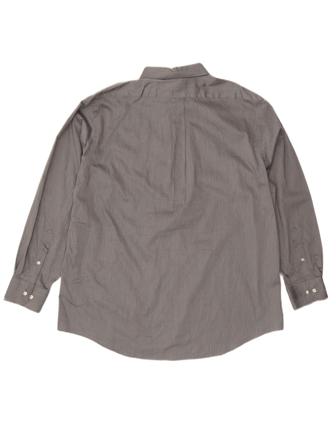 Camisa masculina de ajuste regular CHAPS tamanho 17 1/2 XL cinza espinha de peixe