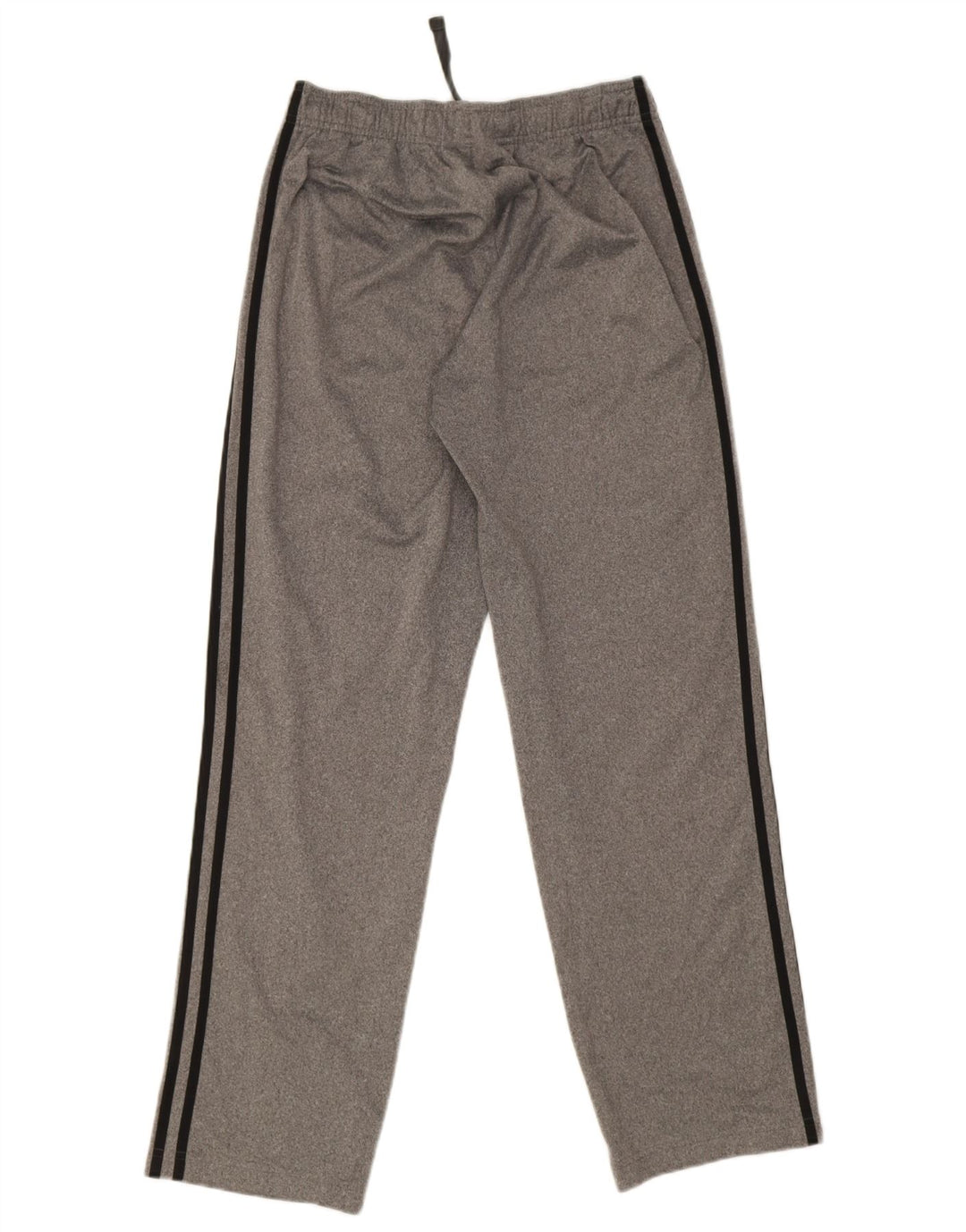 Calça de treino masculina Adidas pequena cinza poliéster