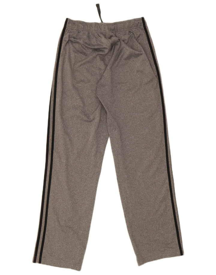 Calça de treino masculina Adidas pequena cinza poliéster