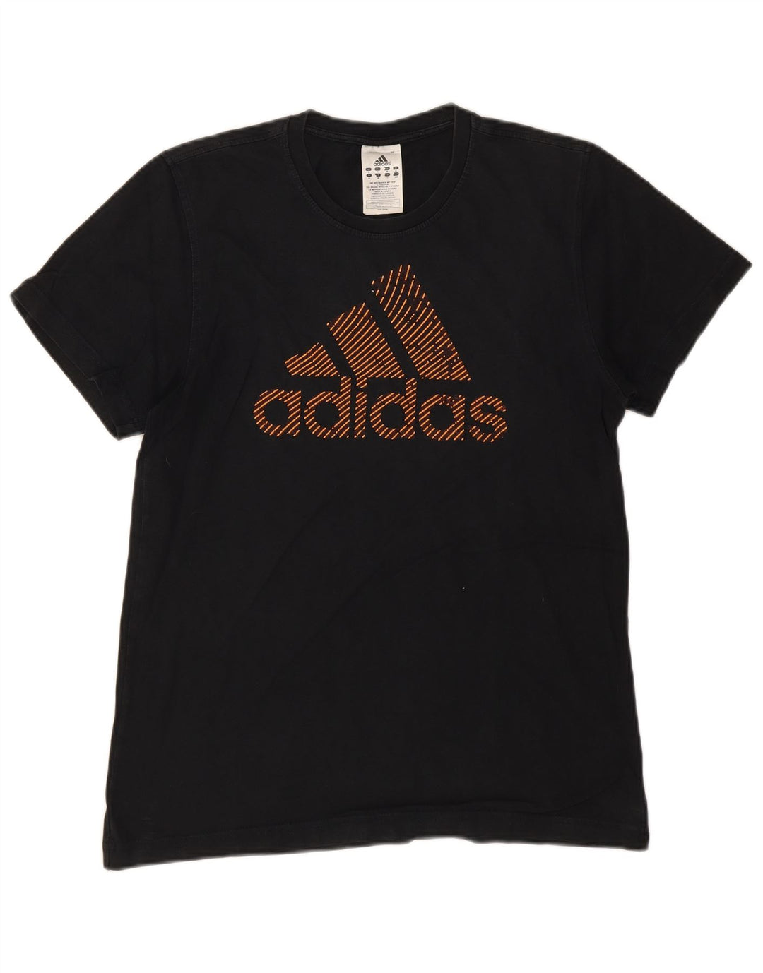 Adidas Mens Graphic T-Shirt Top Médio Algodão Preto