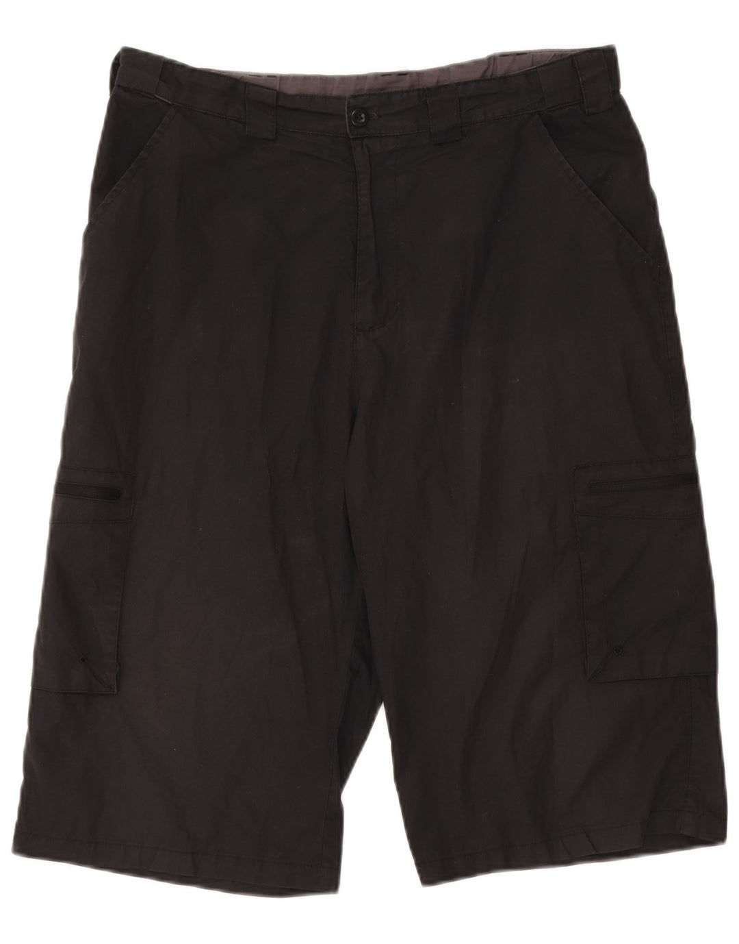 Shorts de carga masculino Mountain Warehouse W34 grande poliéster preto