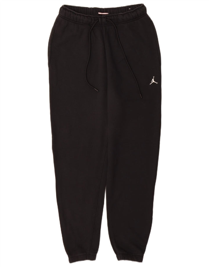 Calça de treino masculina JORDAN de algodão preto médio