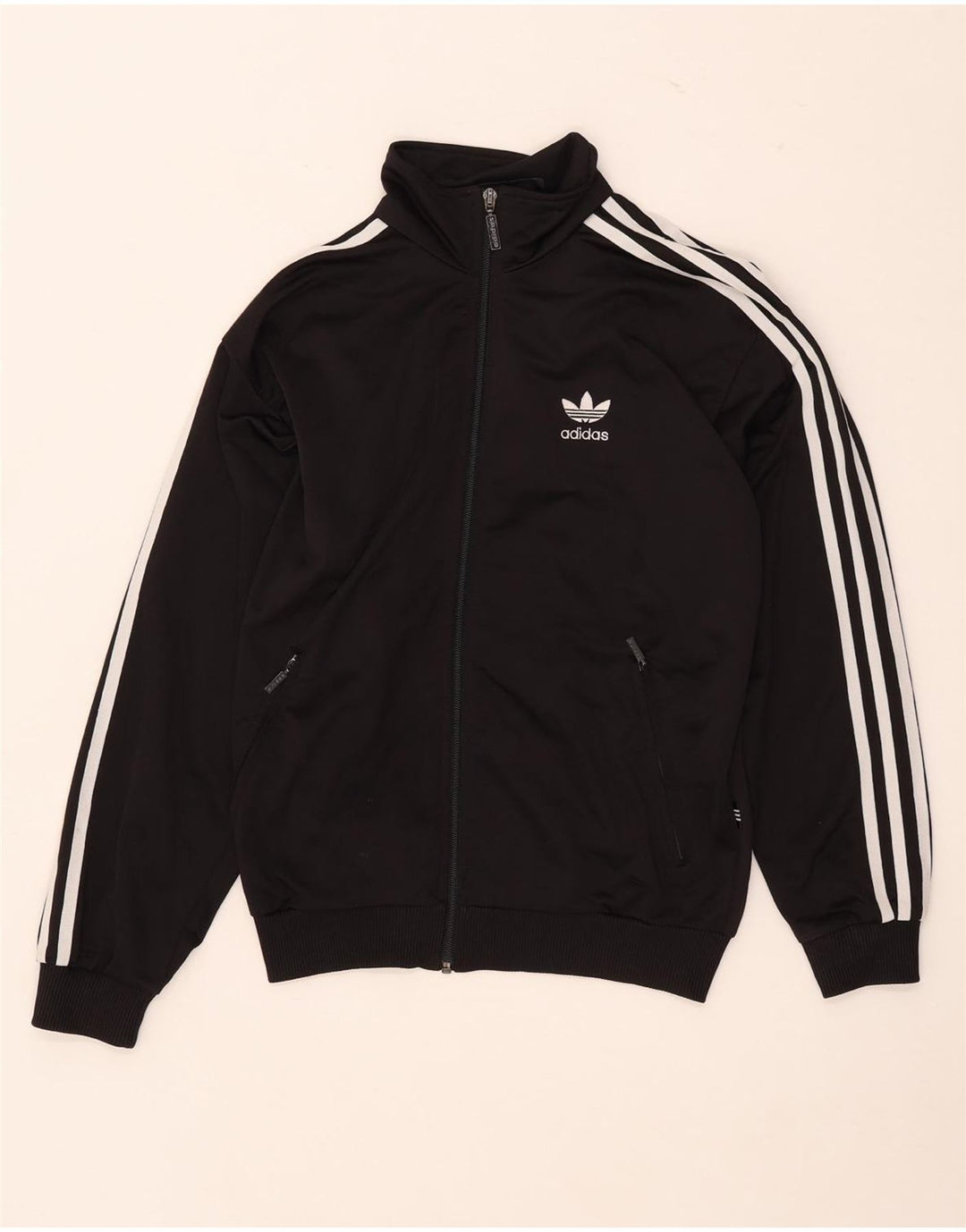 Casaco de treino Adidas Boys 13-14 anos preto poliéster