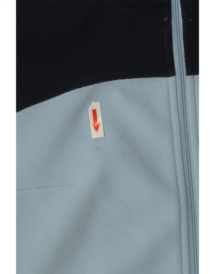 Kappa Womens Tracksuit Top Jacket UK 14 Médio Azul Marinho Colorblock