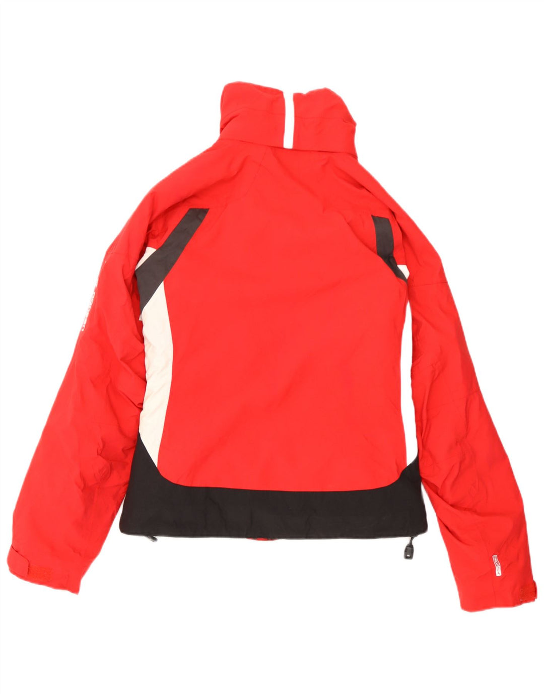 Jaqueta de esqui feminina Helly Hansen UK 6 XS poliéster colorblock vermelho