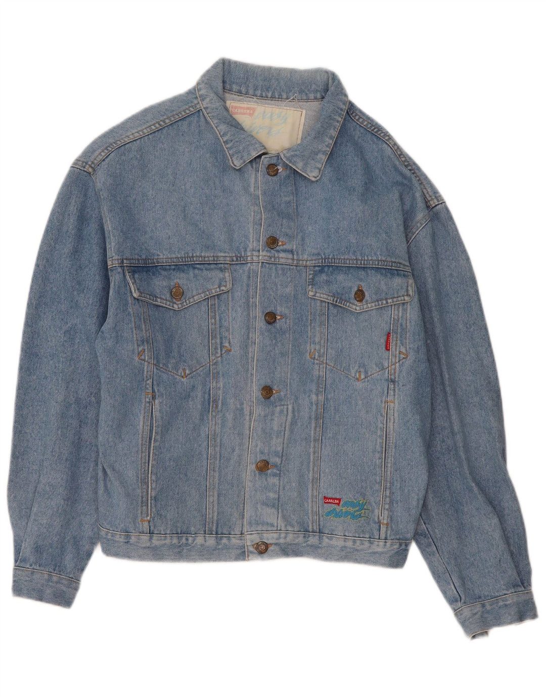Jaqueta jeans masculina Carrera UK 38 azul médio