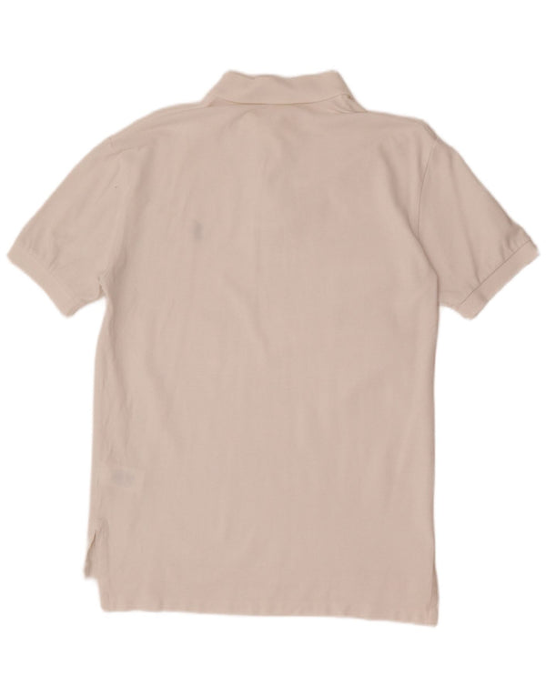 Polo Ralph Lauren Camisa masculina pequena de algodão branco