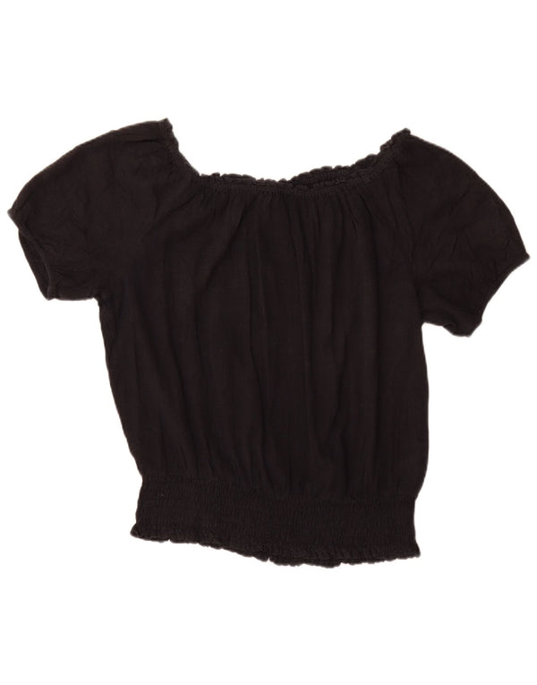 Blusa feminina MICHAEL KORS UK 14 grande algodão preto