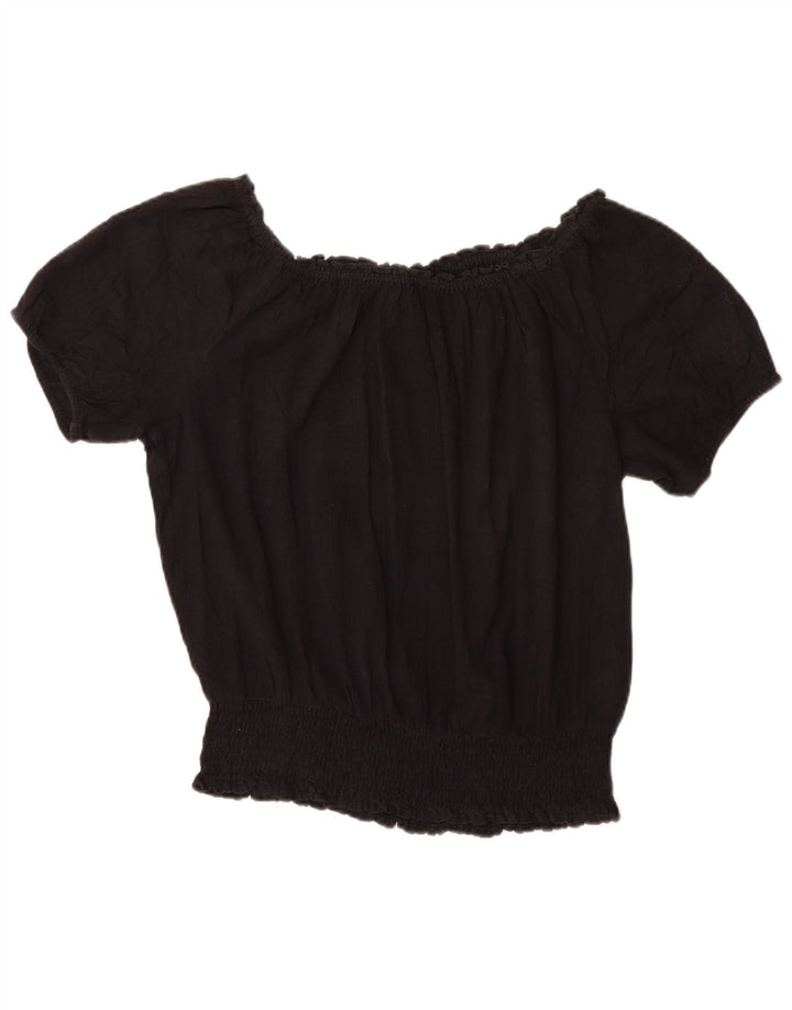 Blusa feminina MICHAEL KORS UK 14 grande algodão preto