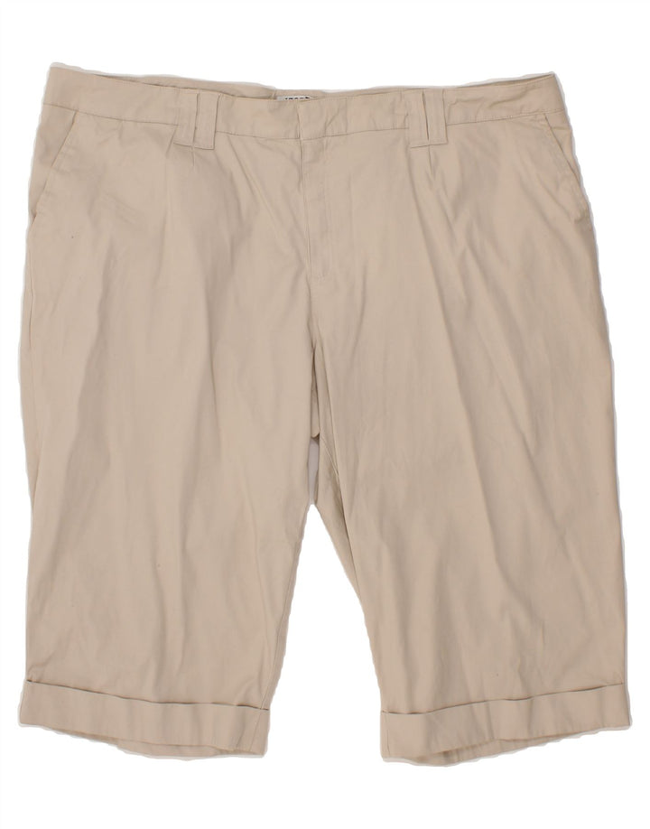 IZOD Womens Chino Shorts US 24 4XL W48  Beige Cotton Vintage Izod and Second-Hand Izod from Messina Hembry 