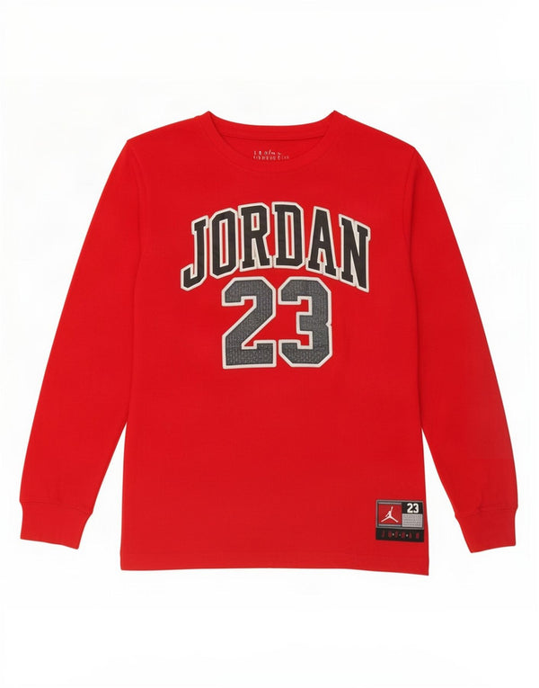 Jordan Boys Graphic Top Manga Comprida 13-14 Anos XL Vermelho Algodão