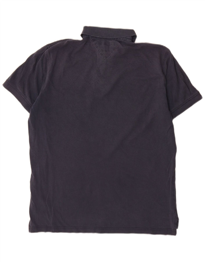 Camisa polo masculina Tommy Hilfiger Regular Fit média azul marinho