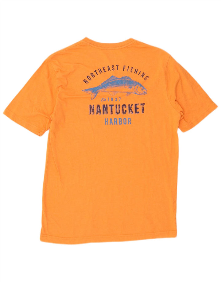 Camiseta masculina com estampa de água salgada IZOD, pequena laranja