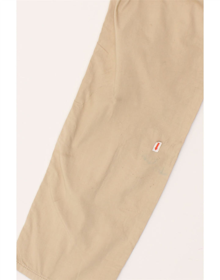 JECKERSON Womens Straight Casual Trousers W29 L32 Beige Cotton Vintage Jeckerson and Second-Hand Jeckerson from Messina Hembry 