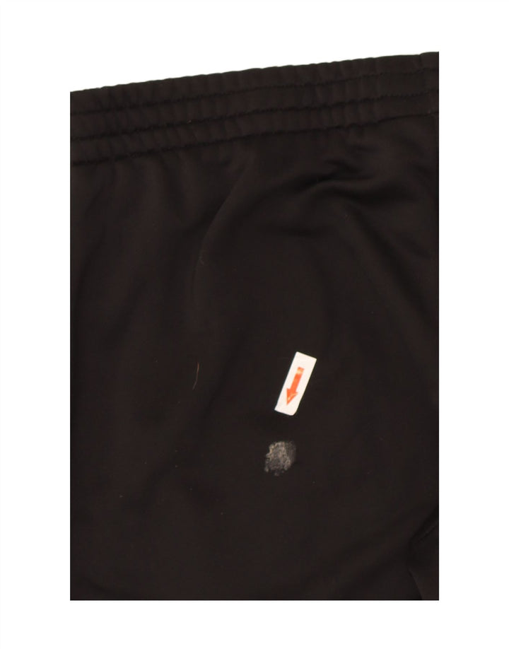 Calça de treino feminina Adidas UK 8/10 pequena poliéster preta