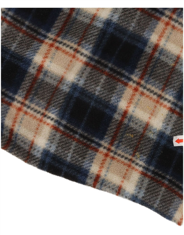 Camisa masculina de lã ATLAS FOR MEN 3XL poliéster xadrez azul